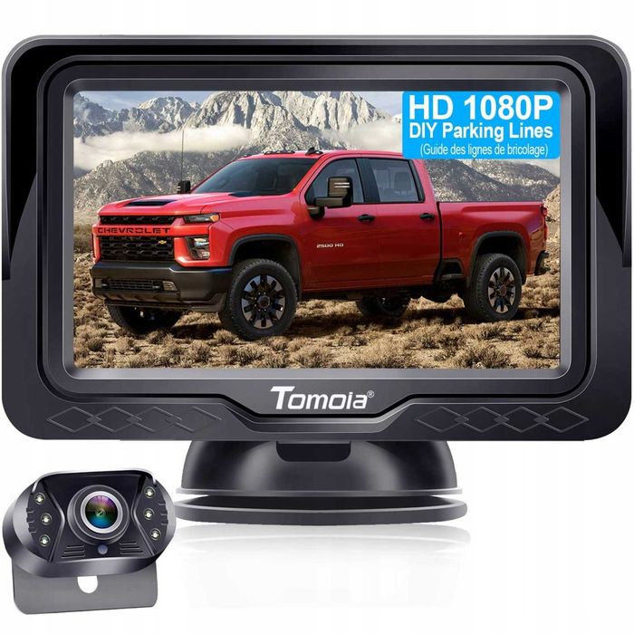 Zestaw kamera cofania + monitor 4.3" full hd 1080P tomoia T1