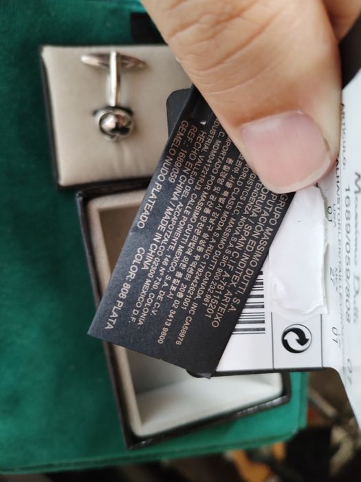 Botões de punho Massimo Dutti novos