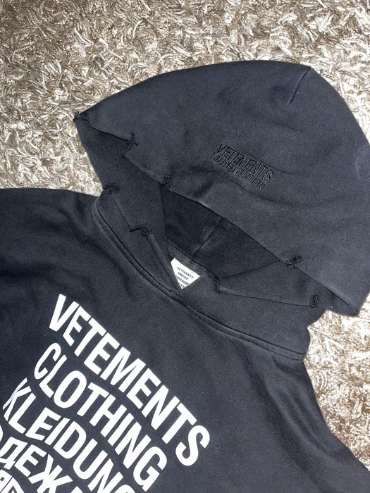 кофта vetements