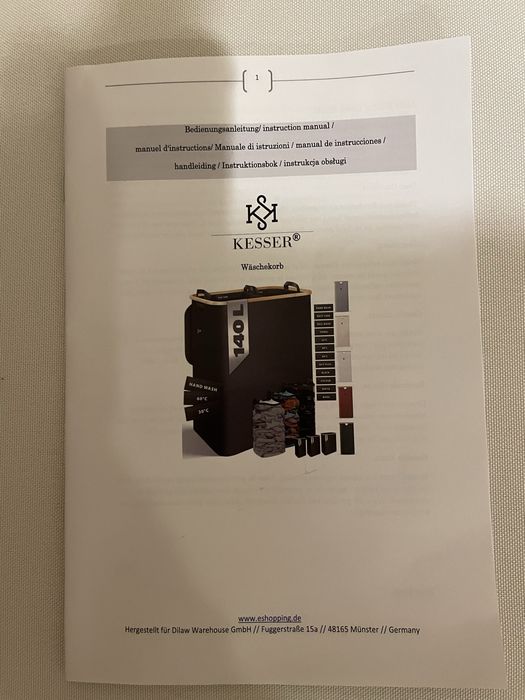 Koszyk na pranie skladany