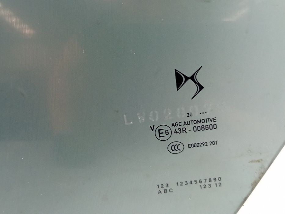 Vidro porta trás esquerdo DS DS3 Crossback