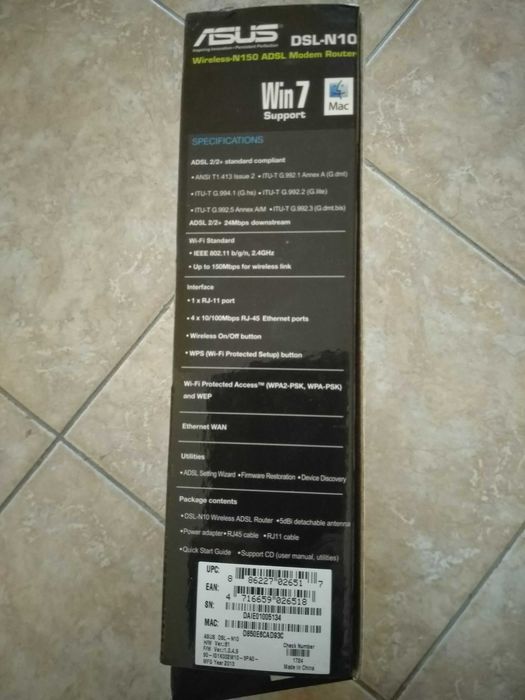 Router Modem ADSL Wireless-N ASUS