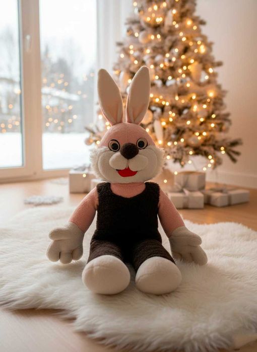 Величезний Рожевий Заєць (1 метр!) — Шикарний подарунок під ялинку