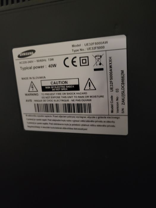 Tv Led Samsung 32" UE32F5000