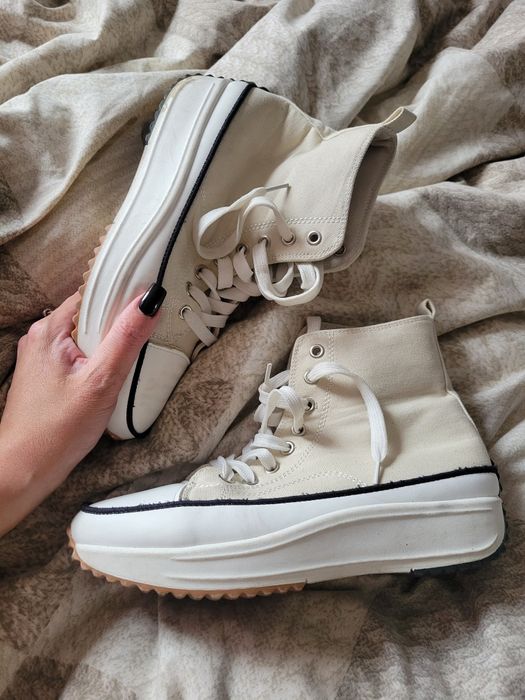 Стильні брендові кеди h&m кеды на танкетке високі хайтопи хайтопы