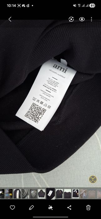 Camisola sweat shirt Ami Paris Nova tamanho L