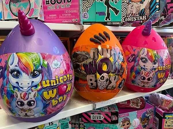Велике маленьке яйце сюрприз єдиноріг динозавр Unicorn Dino Wow Box