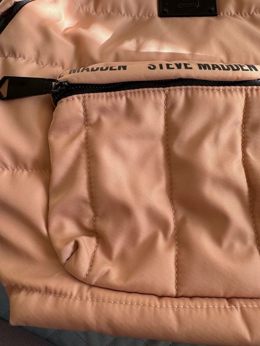 Steve Madden różowy bladoróżowy damski plecak pikowany