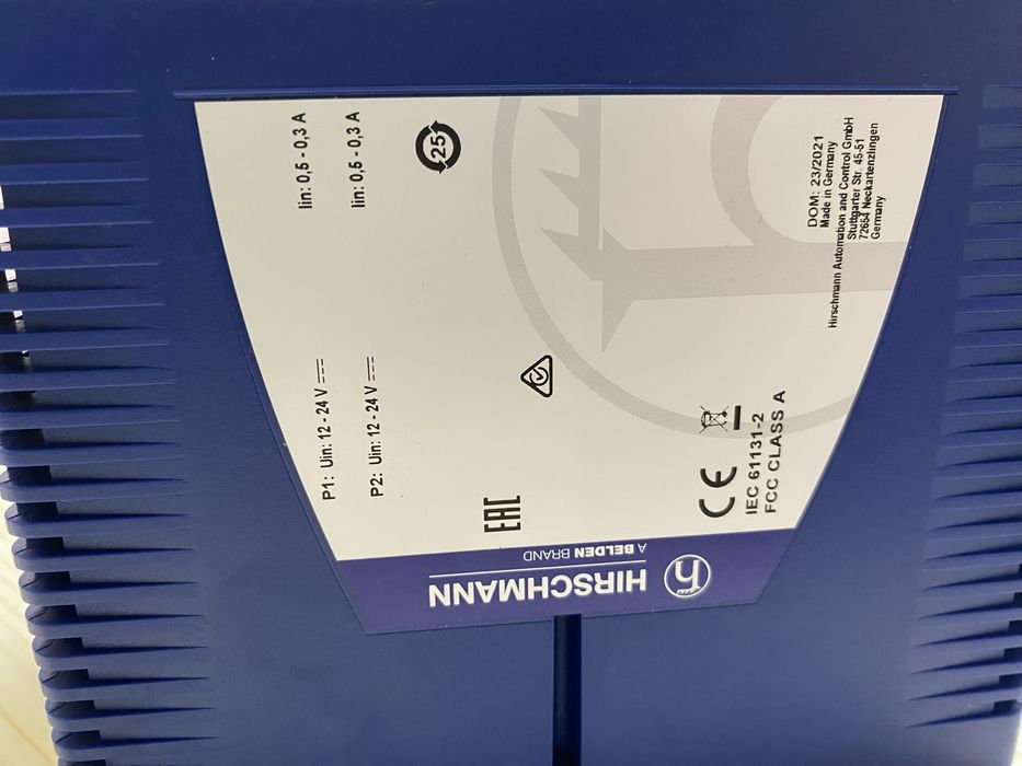 Switch Industrial Hirschmann BRS20 Bobcat - 8 Portas + Adaptador ACA