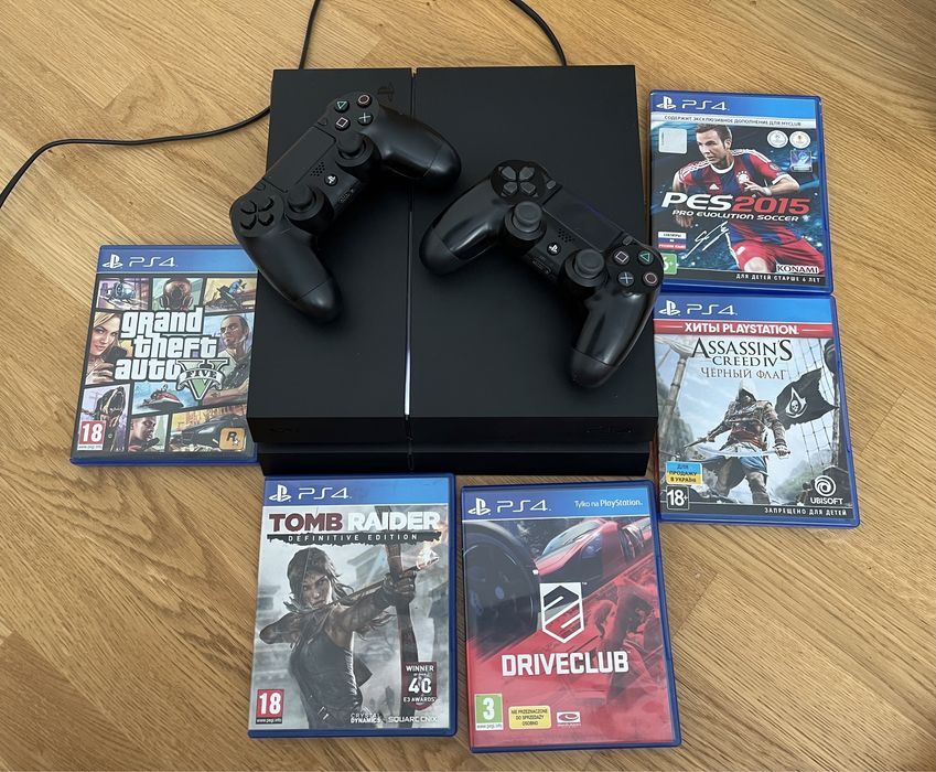 Playstation 4 fat 1TB+ камера для VR+ ігри+ 2 геймпада