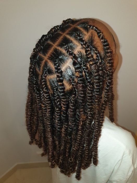 Tranças  com material  da cliente