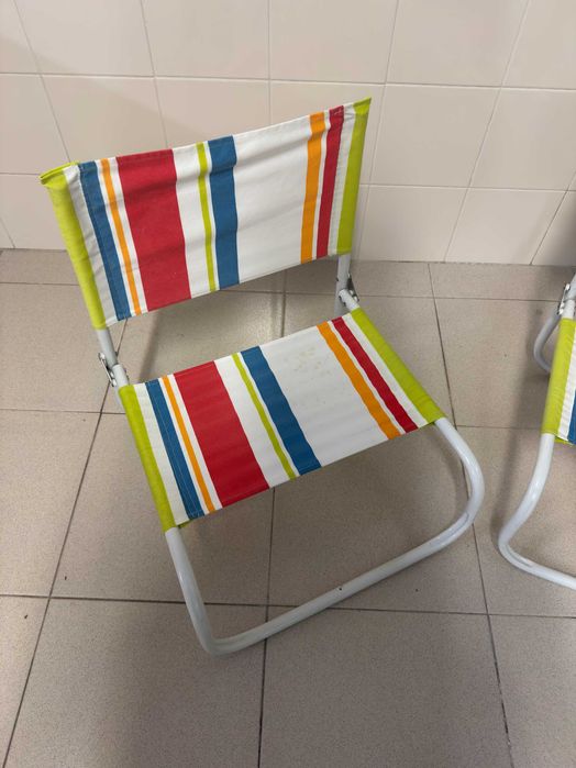 Cadeiras de praia dobráveis