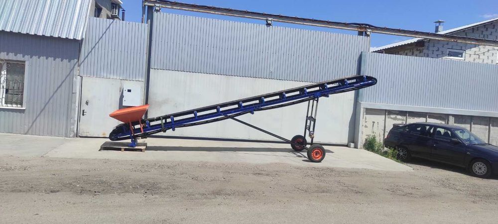 Ленточный транспортер. Конвейер. Стрічковий навантажувач для зерна