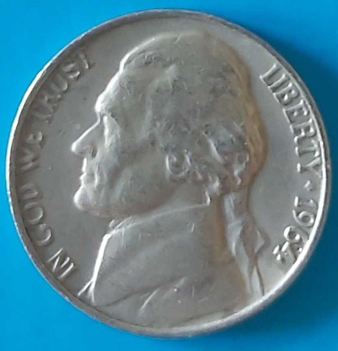 Five Cent de 1964 USA, Thomas Jefferson