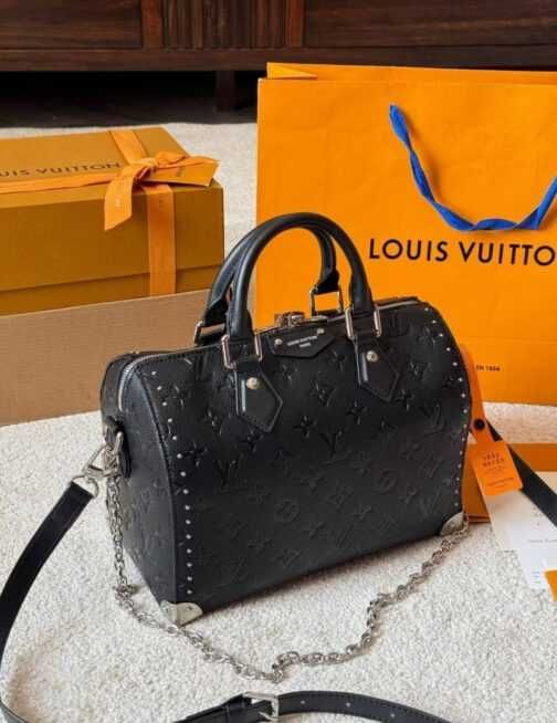 Torebka damska elegancka Louis Vuitton speedy trunk, skóra 0130.21