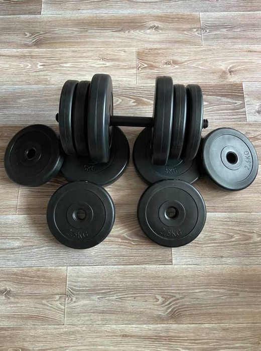 Гантелі 2 по 20 кг розбірні композитні гантели 20 кг разборные