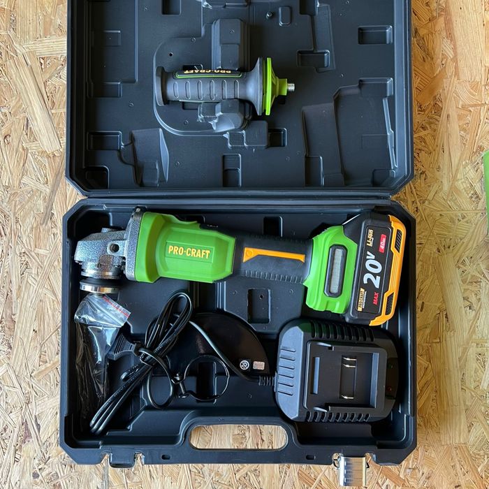 Акумуляторна болгарка Procraft PWA220 тушка з кейсом