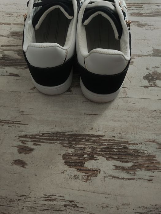 Trampki Nike  czarno białe