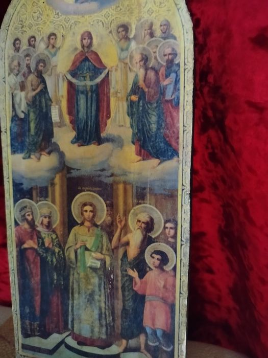ікона Покрови Пресвятої Богородиці на дереве церковні