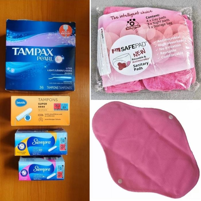 Тампони та многоразові прокладки.