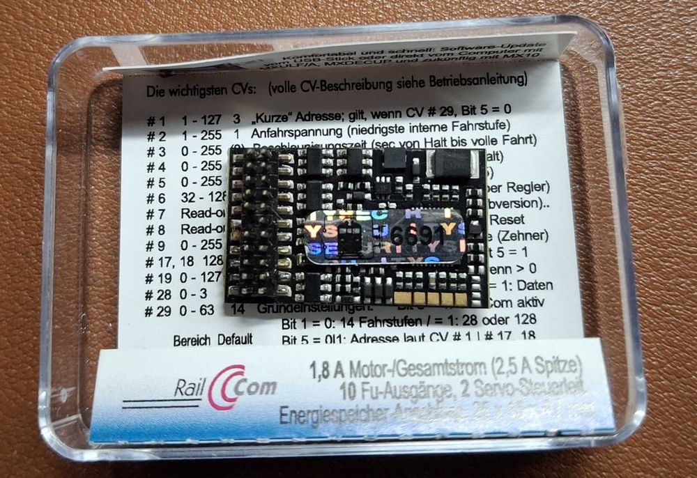 Dekoder jazdy DCC Zimo mx635 plux22