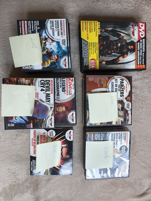 CD Action płyty CD-DVD, 48 sztuk, różne roczniki.