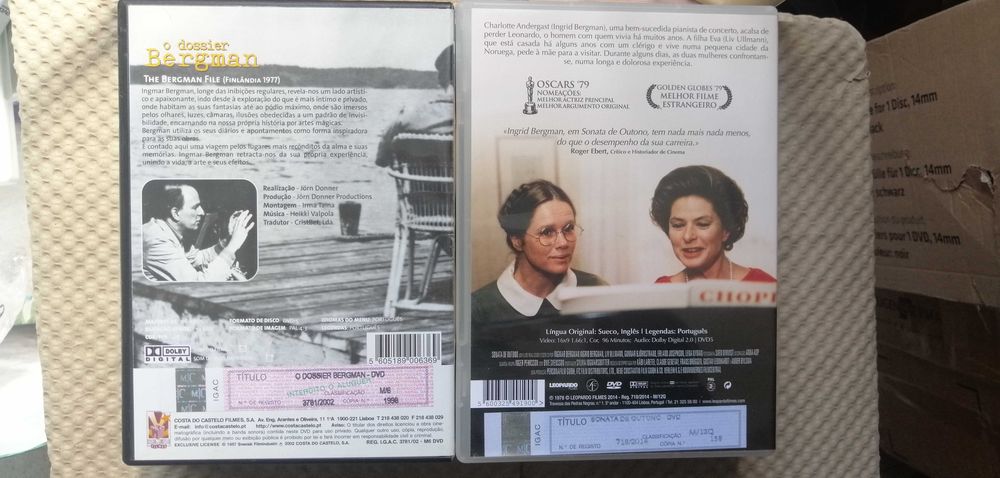 Ingmar Bergman Sonata de outono O dossier Bergman (Doc.) Vendido