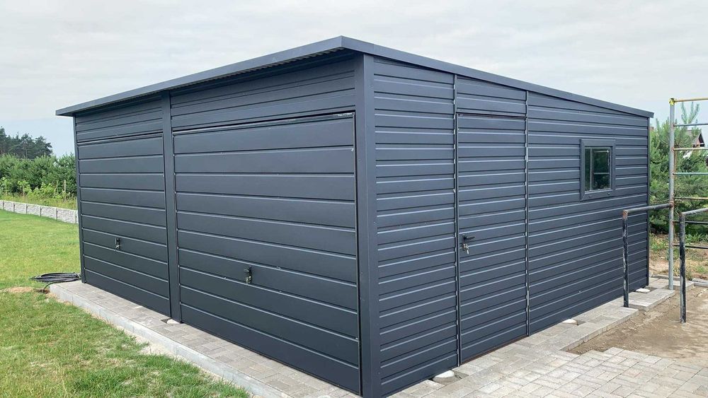 Garaże blaszane Premium, każdy wymiar, producent, profil zamknięty