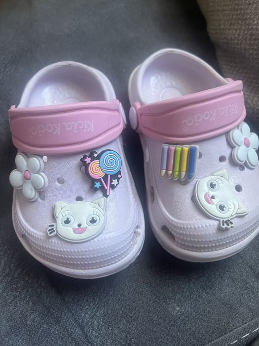 Klapki ala crocs dziewczece