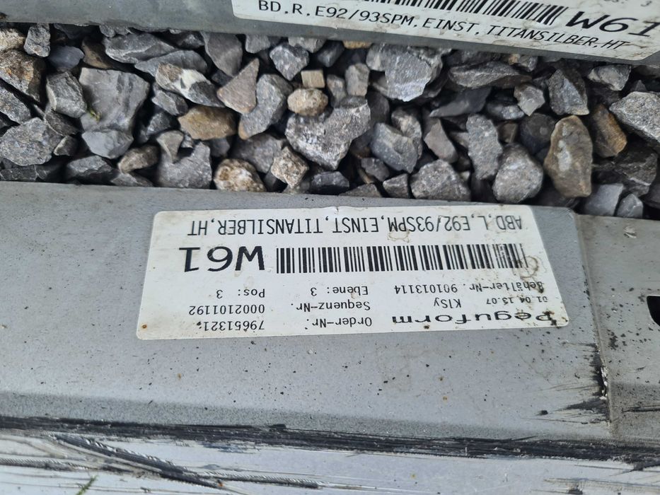 Komplet listw listwa progowa Mpakiet BMW E92 E93 lewa prawa 354 Titansilber