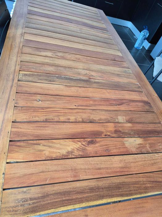 Mesa de madeira maciça 200x90cm