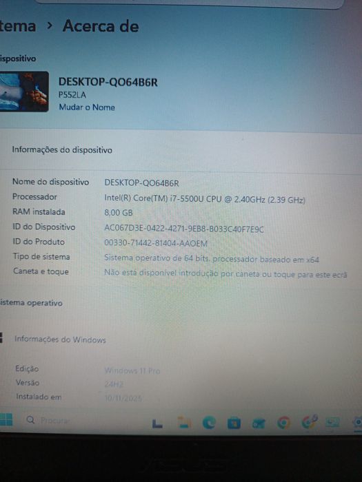 Portátil ASUS i7 | 8GB RAM | SSD Samsung 1TB | Windows 11 Pro | Rápido