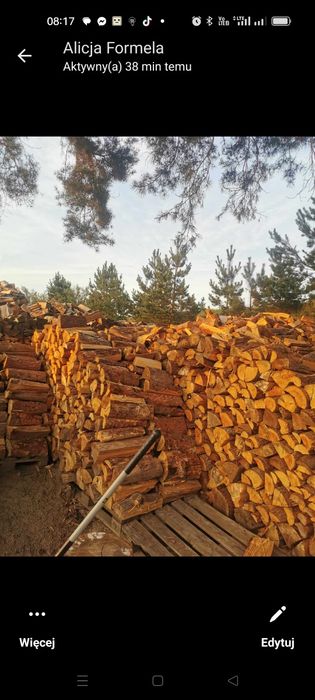 Drewno kominkowe opałowe BUK