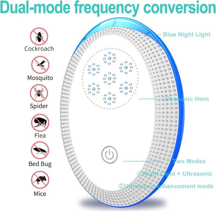 Nowy odstraszacz szkodników / ultradźwiękowy / owady / 4 szt !9183!