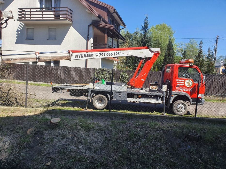 Wycinka drzew wynajem pielęgnacja rębak podnośnik mulczer