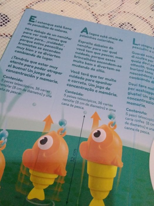 Jogo: Memória de Peixe Memo Fish Diset, ler descrição