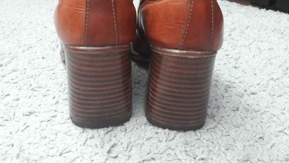 Buty na slupku skóra naturalna rozm 37