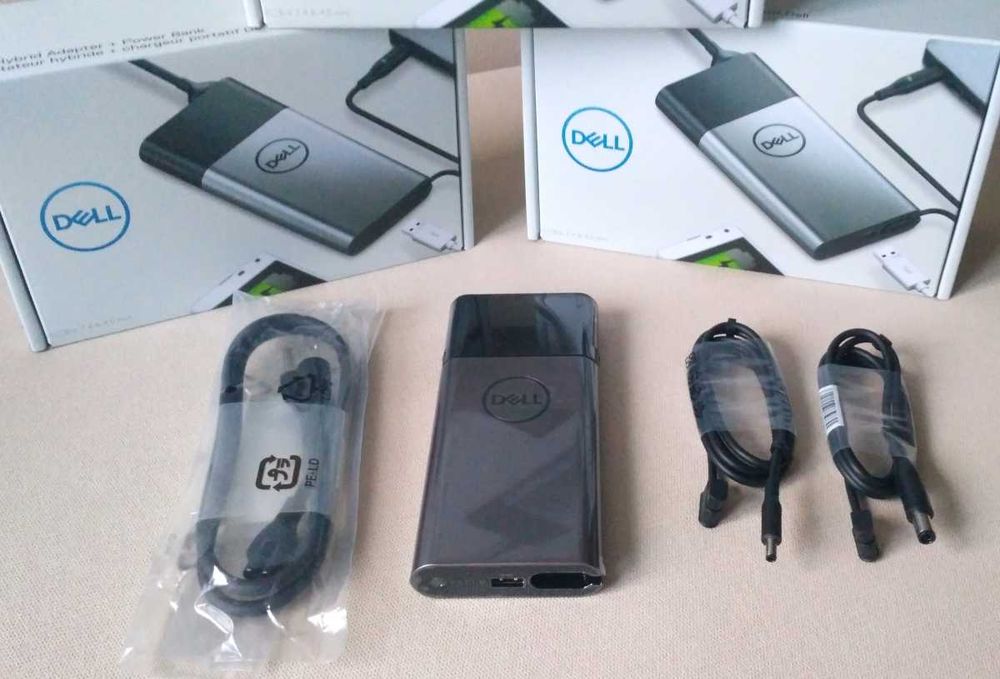 Павербанк для ноутбука Dell + зарядка Делл 45W 2в1