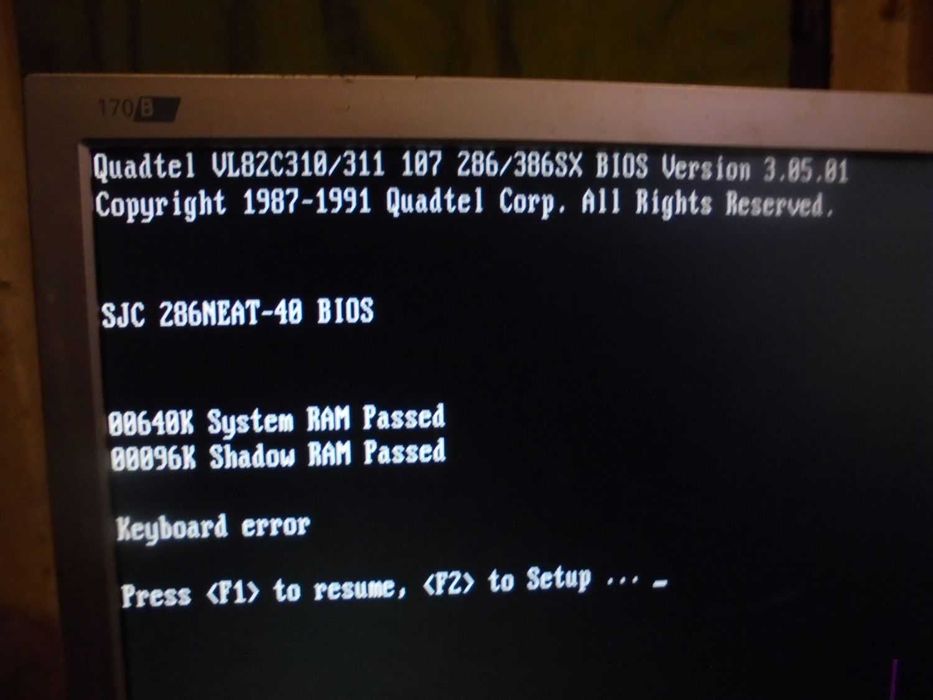 Computador retro 286 + Impressora de agulhas AEG