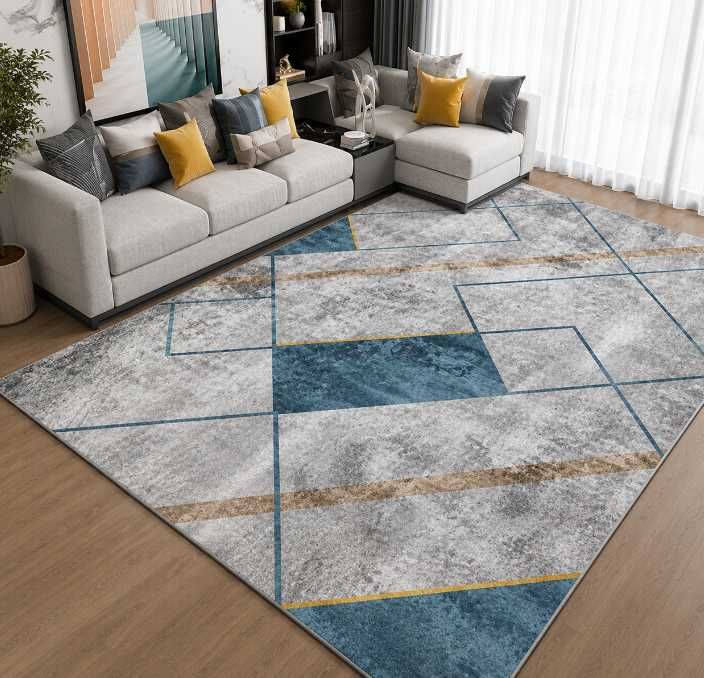 NOWY Dywan Geometryczny do Salonu Nowoczesne Wzory Elegancki Loft 200x300