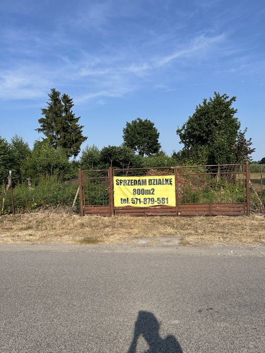 Sprzedam działkę o powierzchni 800 m2
