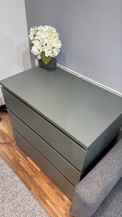 Komoda IKEA MALM, kolor zielony