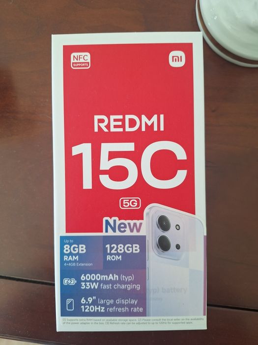 Xiaomi Redmi 15C 5G — Novo e selado