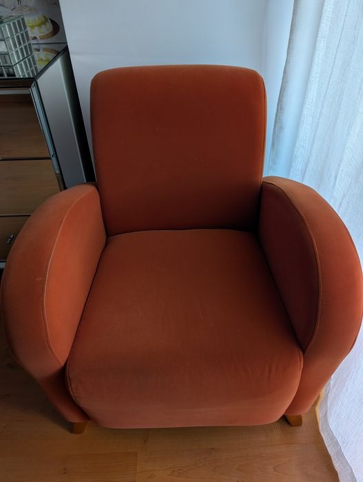 Poltrona cor tijolo