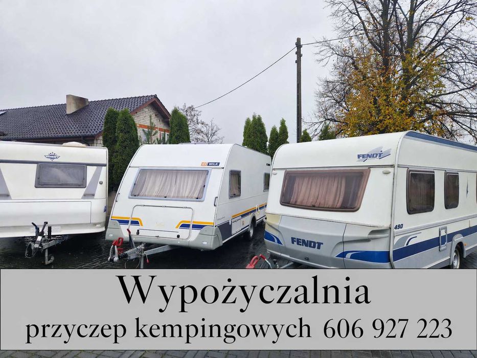 Wypożyczalnia wynajem przyczep kempingowych przyczepa kempingowa Fendt Dethleffs Hobby