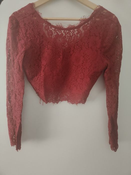 Top koronowy bordo