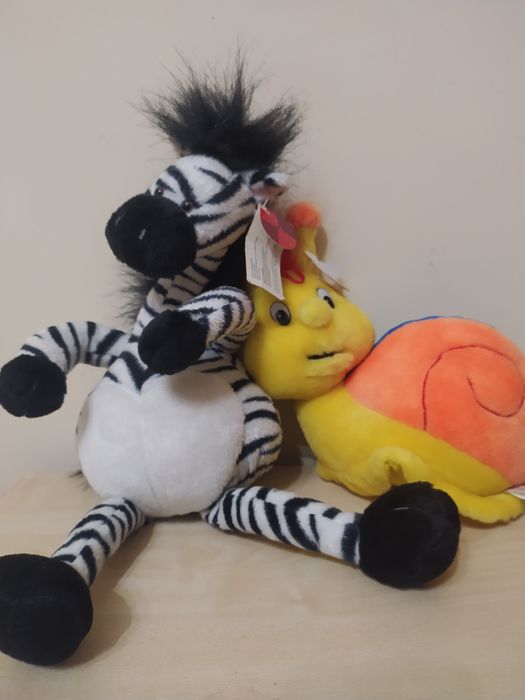 Іграшки м'які зебра равлик