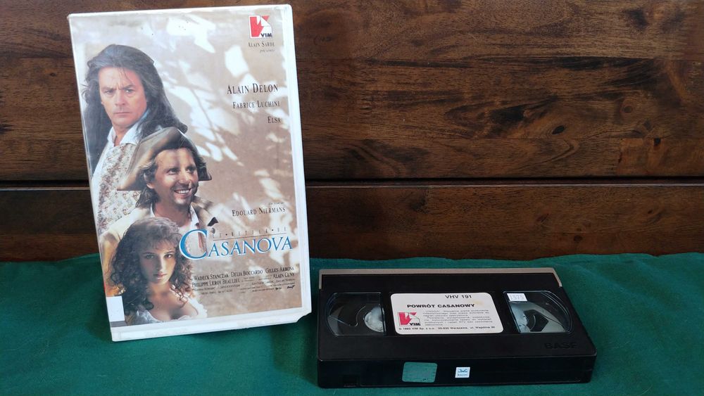 Powrót Casanowy Kaseta VHS Lektor Alain Delon