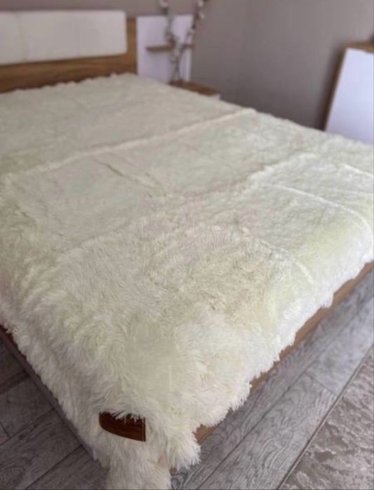 Плед травка молочний 220 на 250см