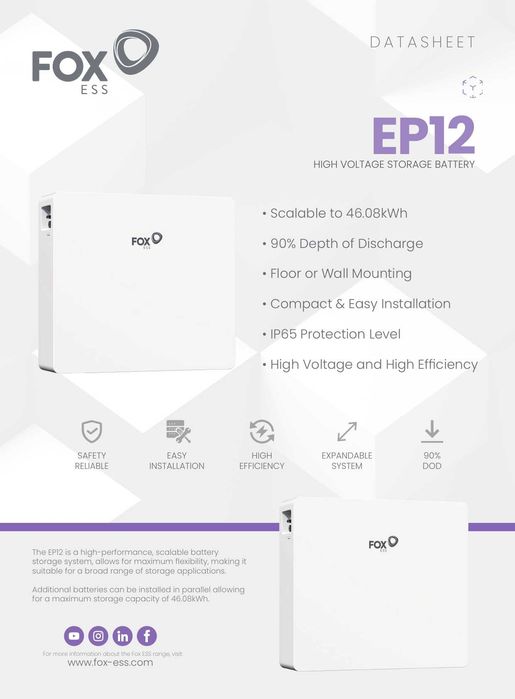 Kit Autoconsumo Monofásico 10 Painéis Longi 645w Fox ESS H1-5.0-E-G2